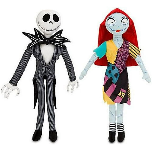 Nightmare Before Christmas Jack and Sally 21" Plush set