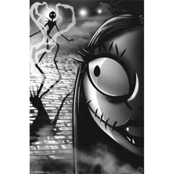 Nightmare Before Christmas - Jack and Sally Laminated Poster Print (24 x 36)