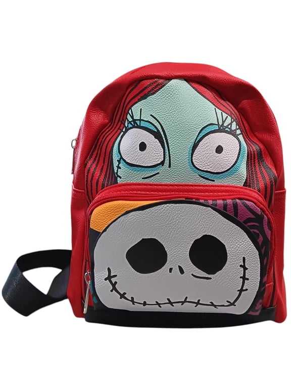 Nightmare Before Christmas Jack and Sally Mini Leather Backpack