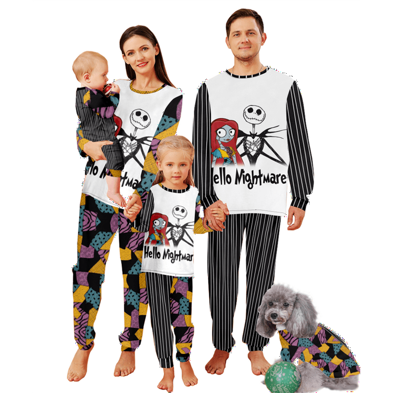 Nightmare Before Christmas Jack and Sally Pajamas Kids 160