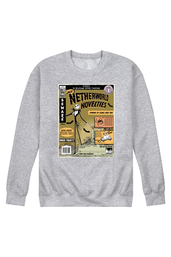 Nightmare Before Christmas - Jack's Netherworld Novelties - Men's Crew Fleece Sweatshirt