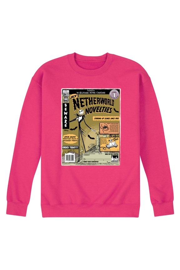 Nightmare Before Christmas - Jack's Netherworld Novelties - Men's Crew Fleece Sweatshirt