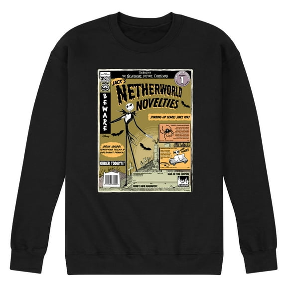 Nightmare Before Christmas - Jack's Netherworld Novelties - Men's Crew Fleece Sweatshirt