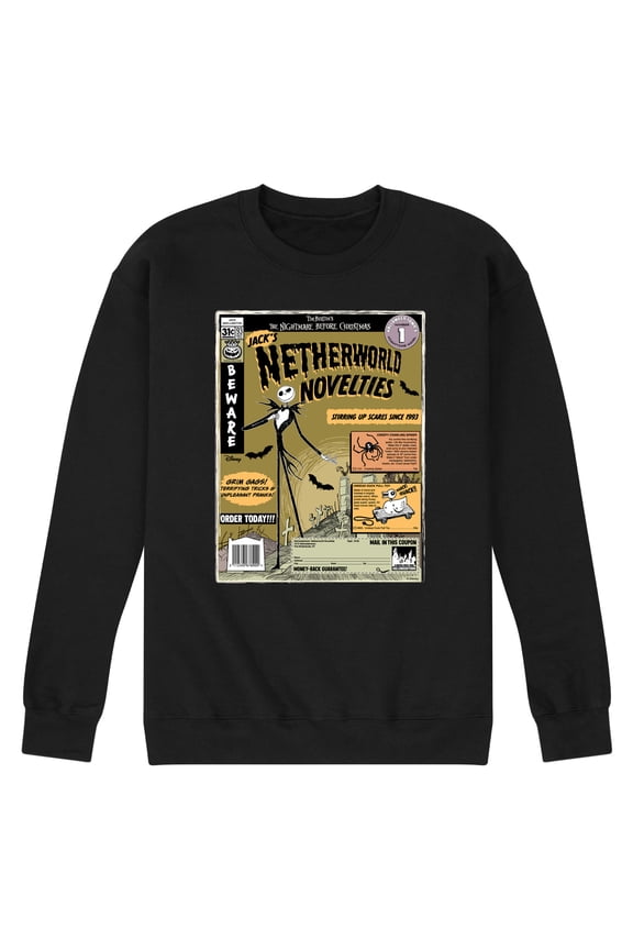 Nightmare Before Christmas - Jack's Netherworld Novelties - Men's Crew Fleece Sweatshirt