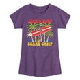thumbnail image 1 of Nightmare Before Christmas - Jack's Surf Scare Camp - Summertime - Toddler And Youth Girls Short Sleeve Graphic T-Shirt, 1 of 5