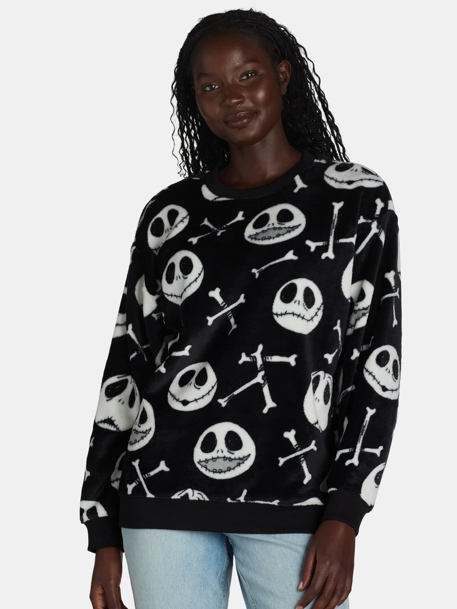 Women's Plush Graphic Character Sweatshirt Gift Box, Sizes XXS-4X