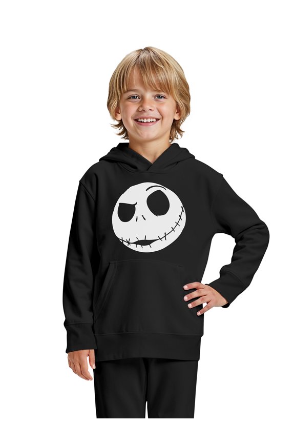 Nightmare Before Christmas Kids Graphic Fleece Hoodie with Long Sleeves, Sizes 6-18