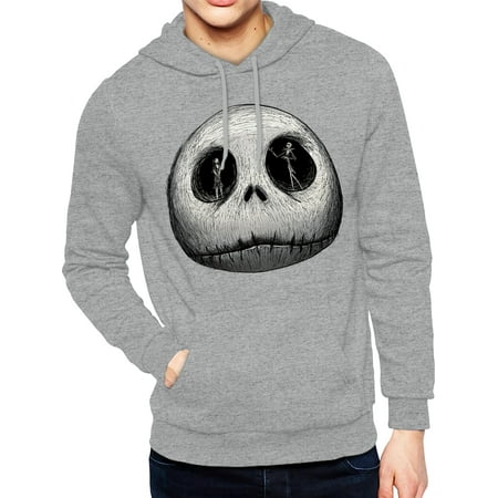 Nightmare Before Christmas, Men's Apparel Graphic Hoodie Sweatshirt, Jack In Thought, Sizes S-3XL