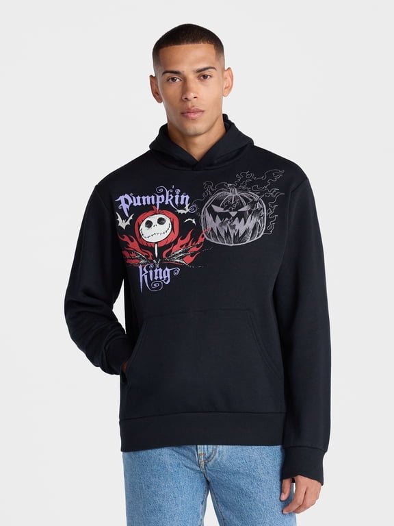 Nightmare Before Christmas Men's and Big Men's Graphic Hoodie Sweatshirt, Sizes XS-5XL
