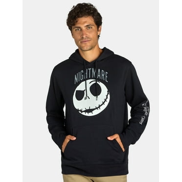 Nightmare Before Christmas Men's & Big Men's Jack Emboss Graphic Hoodie, Sizes XS-3XL