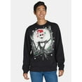 thumbnail image 1 of Nightmare Before Christmas Men's & Big Men's Jack Skellington Lights Graphic Sweatshirt, Sizes XS-3XL, 1 of 6