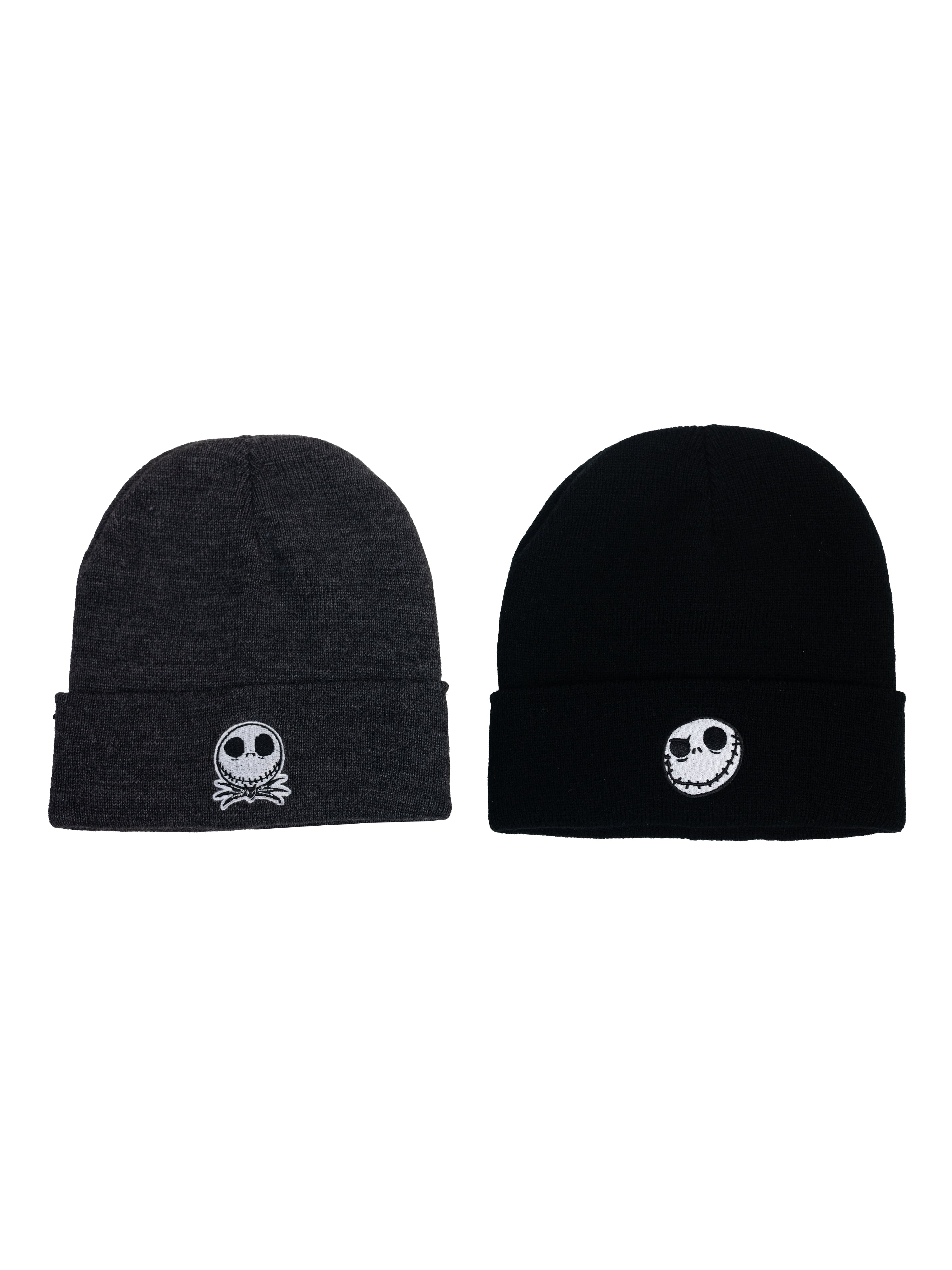 Nightmare Before Christmas Men's Licensed Beanie Style Hats, 2-Pack, One Size