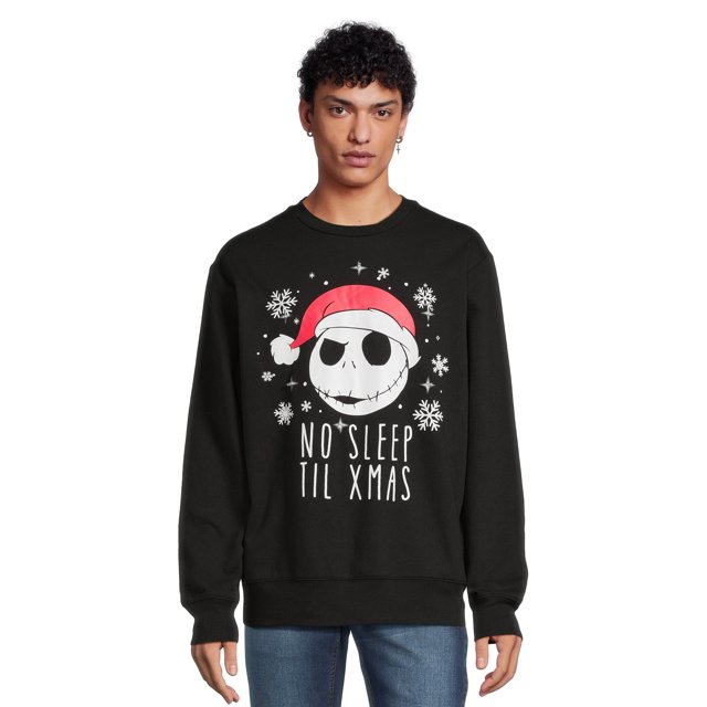 Nightmare Before Christmas Men's Light Up Christmas Sweater with Long