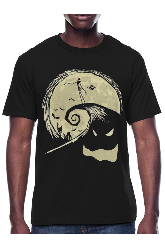 Nightmare Before Christmas Men's Shadow Halloween Tee, Sizes S-3XL