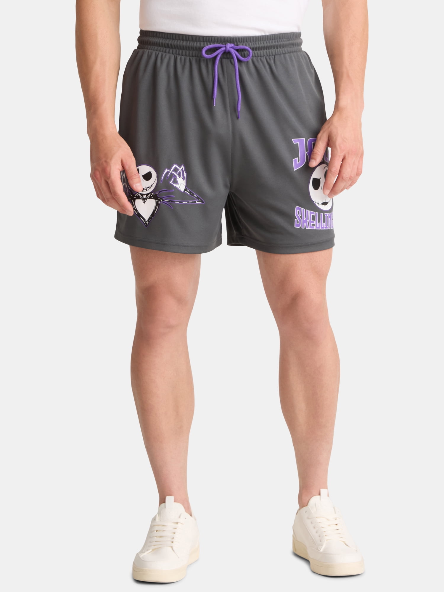Nightmare Before Christmas Men's and Big Men's Graphic Mesh Shorts, Sizes S-3XL