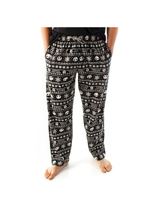 The Nightmare Before Christmas Jack Skellington Fairisle Plush Fleece  Pajama Pants
