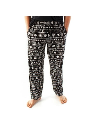 The Nightmare Before Christmas Jack Skellington Fairisle Plush Fleece  Pajama Pants