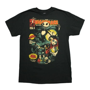 Nightmare Before Christmas Mens T-Shirt - Comic Cover Jack is the King (Small)