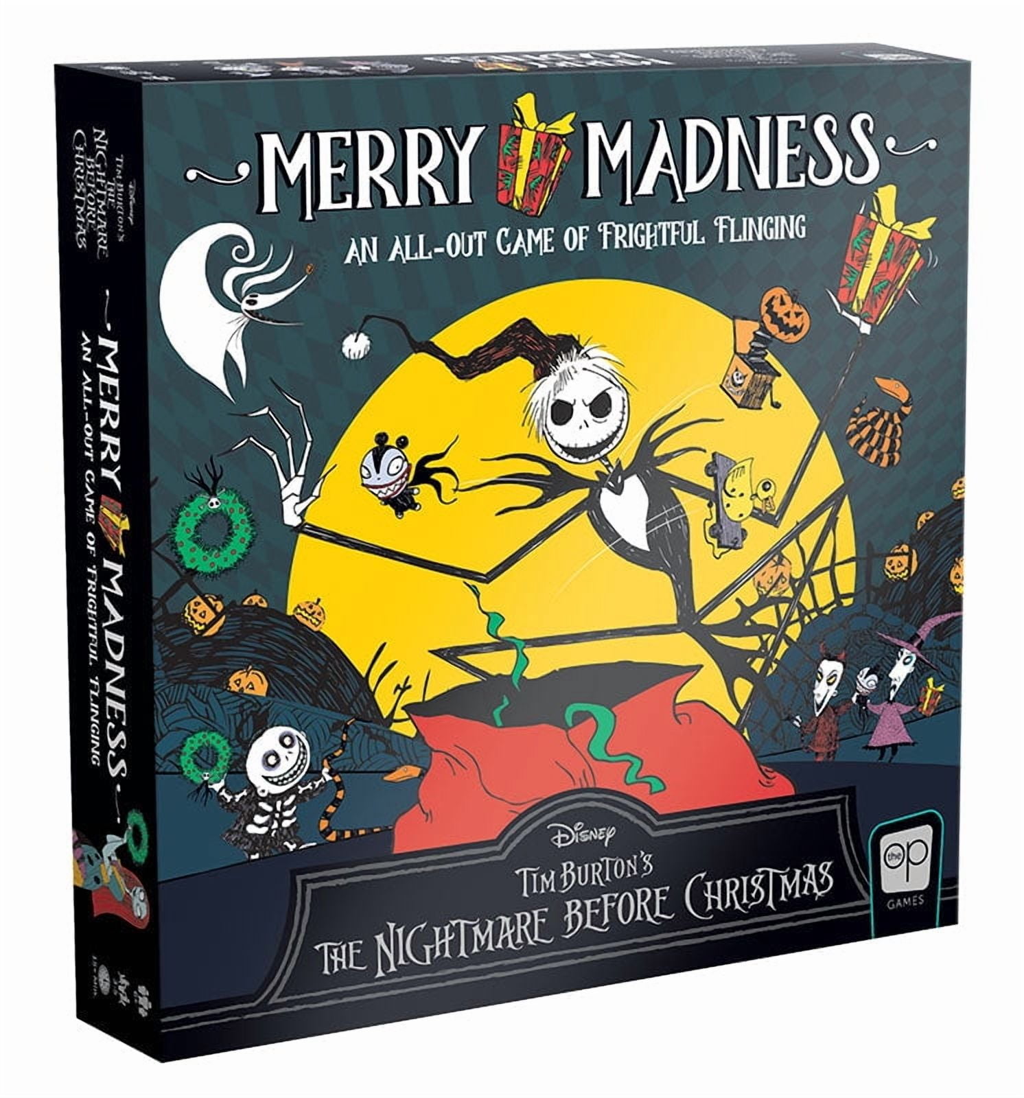 Disney Tim Burton's The Nightmare Before Christmas Merry Madness Board Game, by USAopoly