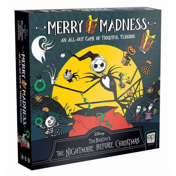 Disney Tim Burton's The Nightmare Before Christmas Merry Madness Board Game, by USAopoly