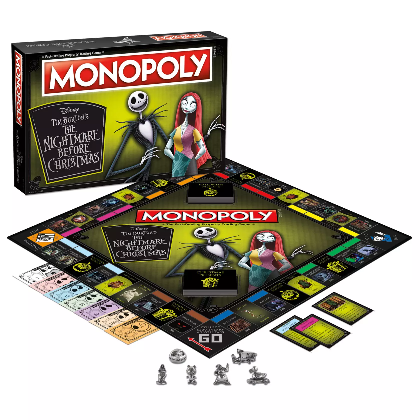 Nightmare Before Christmas Monopoly Board Game For 6 Players