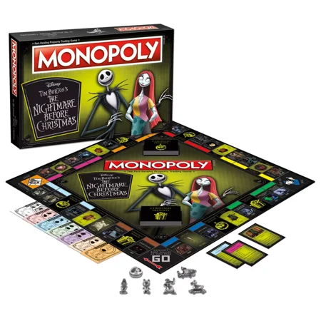 Nightmare Before Christmas Monopoly Board Game For 6 Players