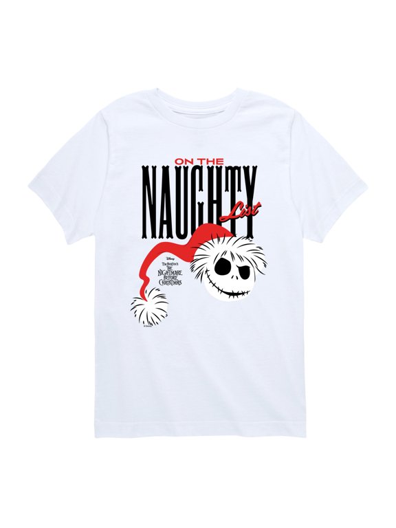 Nightmare Before Christmas - Naughty List Jack - Youth Boys Short Sleeve Graphic T-Shirt