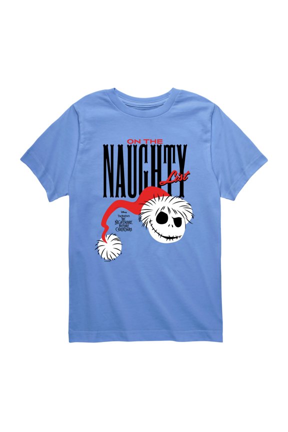 Nightmare Before Christmas - Naughty List Jack - Youth Boys Short Sleeve Graphic T-Shirt