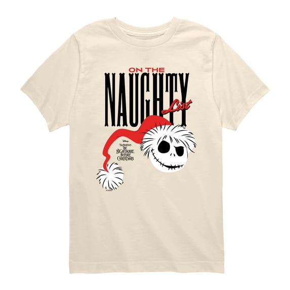 Nightmare Before Christmas - Naughty List Jack - Youth Boys Short Sleeve Graphic T-Shirt