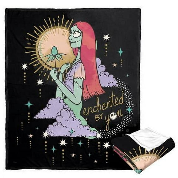 Nightmare Before Christmas Nightmare Enchantment Disney Kids Silk Touch Throw Blanket, 50 x 60 inches Black