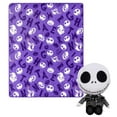 thumbnail image 1 of Nightmare Before Christmas Nightmare Friends Kids Silk Touch Throw Blanket with Plush Hugger, 1 of 7