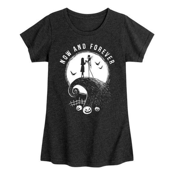 The Nightmare Before Christmas - Now And Forever - Toddler And Youth Girls Short Sleeve Graphic T-Shirt