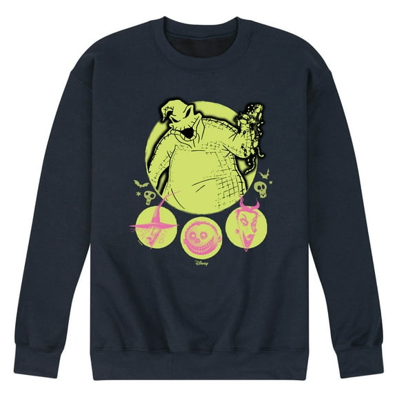 Nightmare Before Christmas - Oogie Boogie And The Boogie Boys- Men's Crew Fleece Sweatshirt