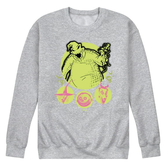 Nightmare Before Christmas - Oogie Boogie And The Boogie Boys- Men's Crew Fleece Sweatshirt
