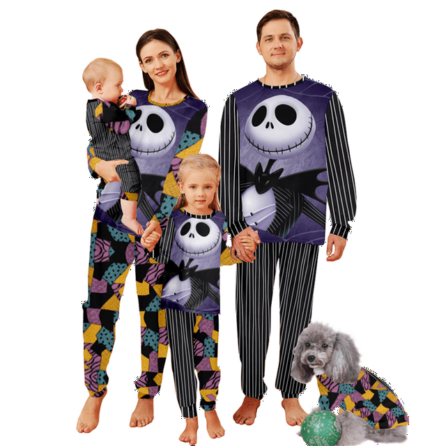 Nightmare Before Christmas Pajamas,Family Jack Skellington Pajama Set