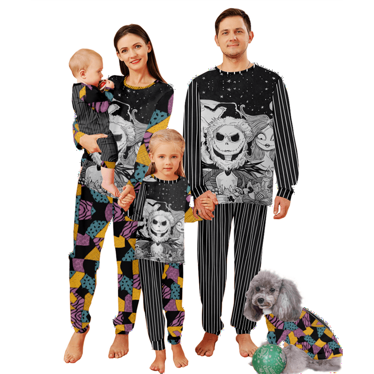 Nightmare Before Christmas Pajamas Jack Skellington Sally