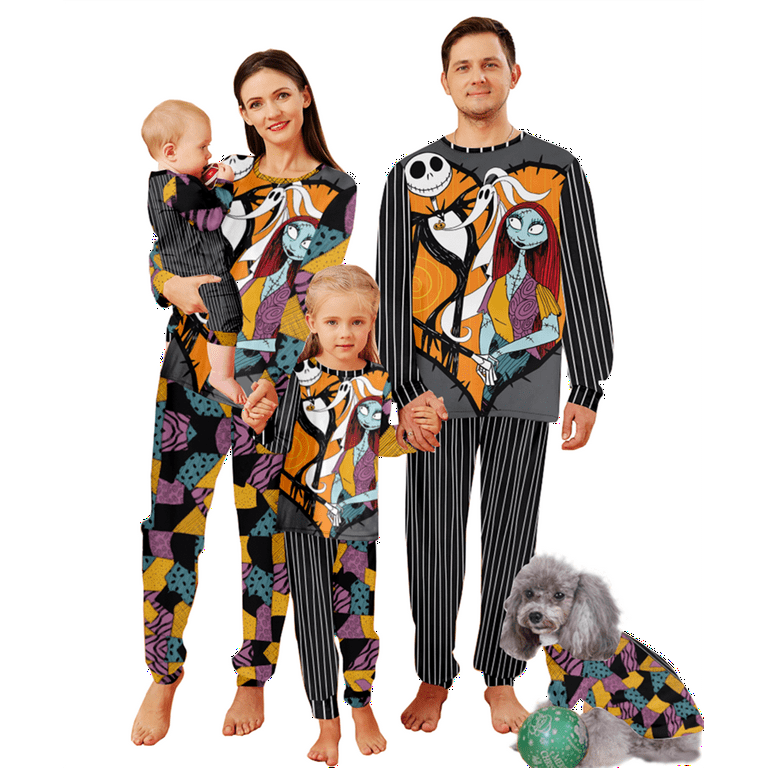Nightmare Before Christmas Pajamas Jack Skellington Sally Men Christmas Pajamas Men XL