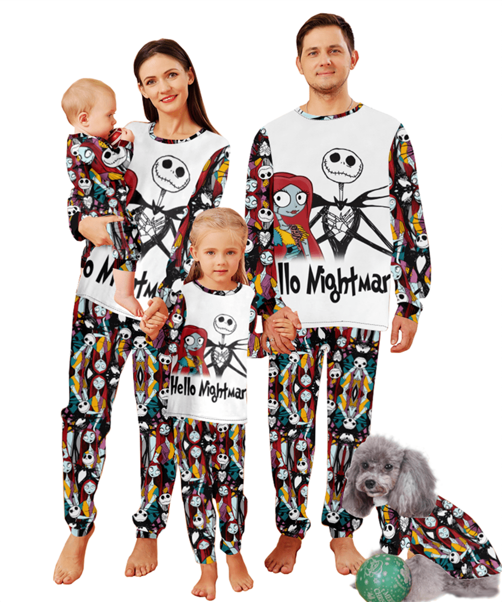 Nightmare Before Christmas Pajamas,Jack Skellington Sally Pijamas  Navidad,Kids-140