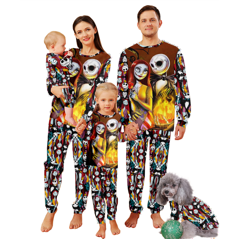 Nightmare Before Christmas Pajamas Jack Skellington Sally Pijamas