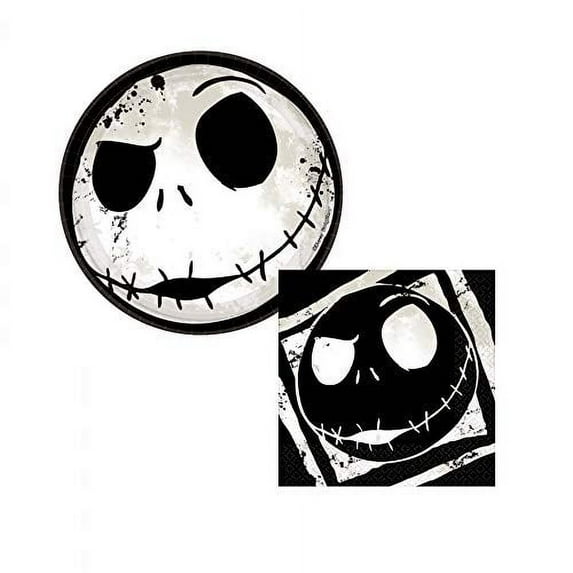 Nightmare Before Christmas - Paper Plates and Napkins - Jack Skellington Set