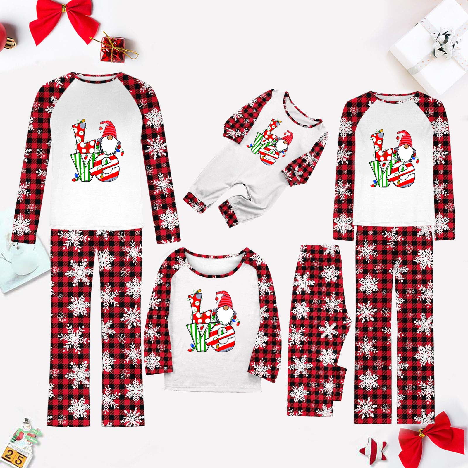 Nightmare Before Christmas Pjs Family Set,xmas Print Warm Parent-child 