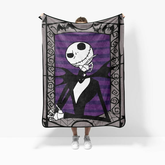 Nightmare Before Christmas Pumpkin King Throw Blanket, 60x90