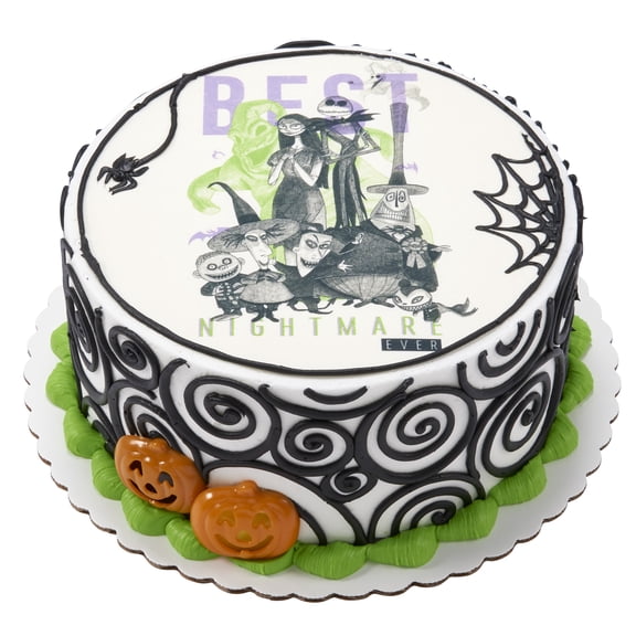 Nightmare Before Christmas Round Cake