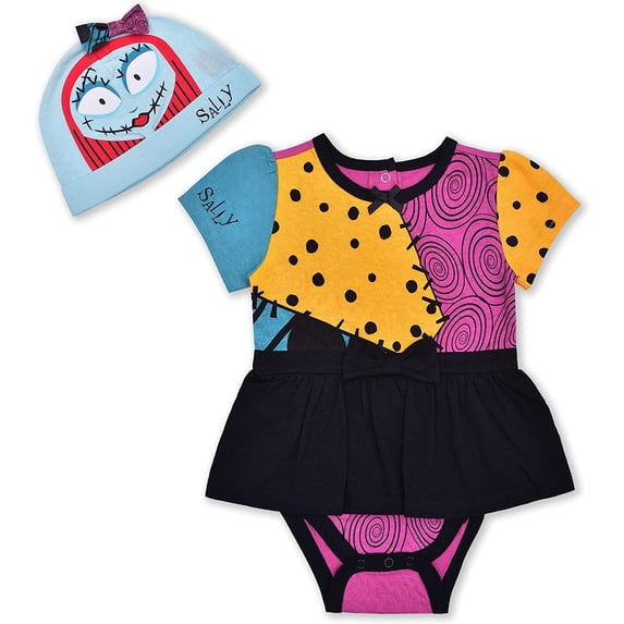 Nightmare Before Christmas Sally Girls Single Roleplay Onesie with Hat, Infant