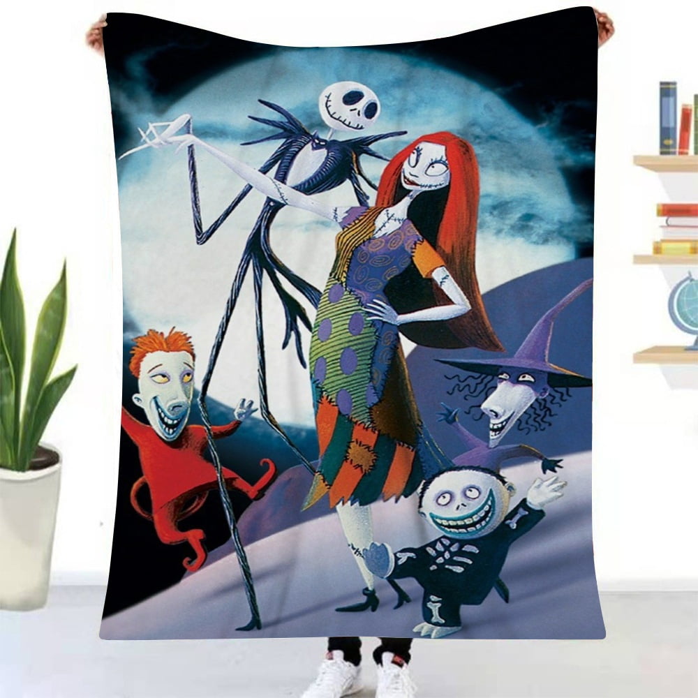 Nightmare Before Christmas Sally Jack Skellington Blankets Funny