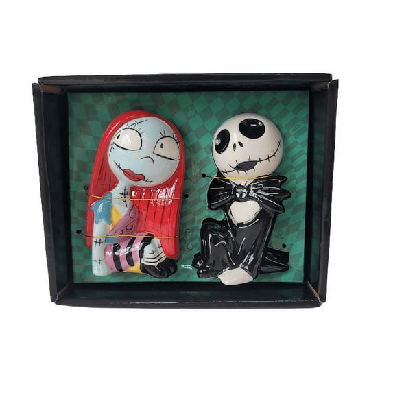 Nightmare Before Christmas Sally Skellington and Jack Skellington Salt and Pepper Shaker