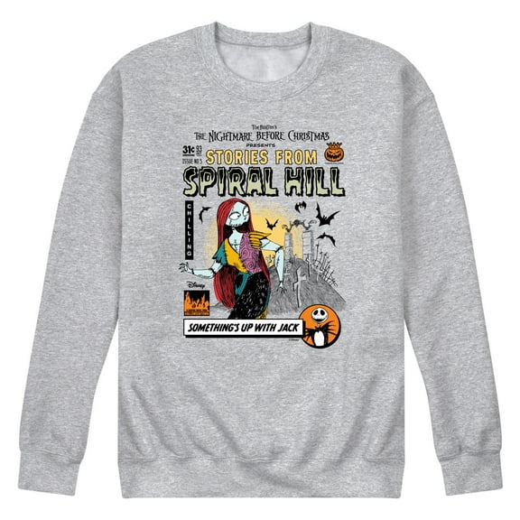 Nightmare Before Christmas - Sally Somethings Up - Men's Crew Fleece Sweatshirt
