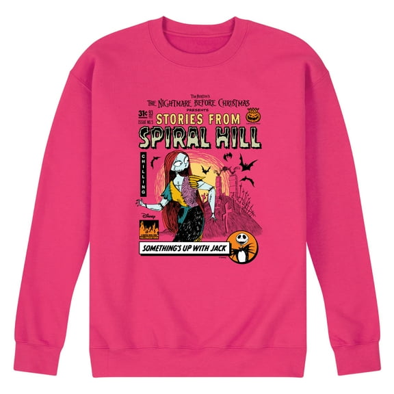 Nightmare Before Christmas - Sally Somethings Up - Men's Crew Fleece Sweatshirt