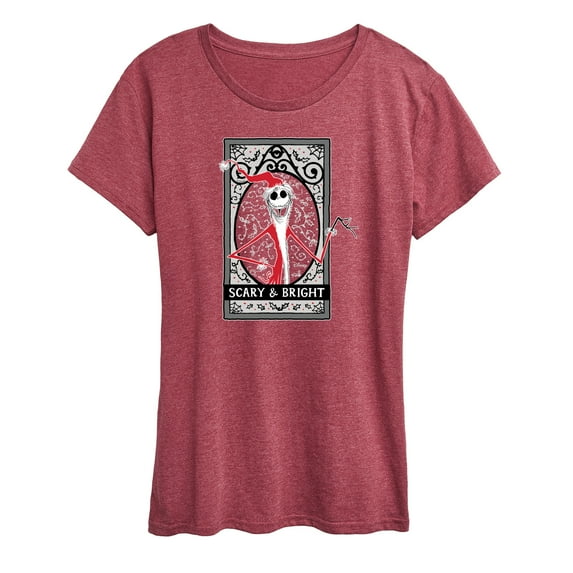The Nightmare Before Christmas - Scary And Bright - Women's Short Sleeve Graphic T-Shirt