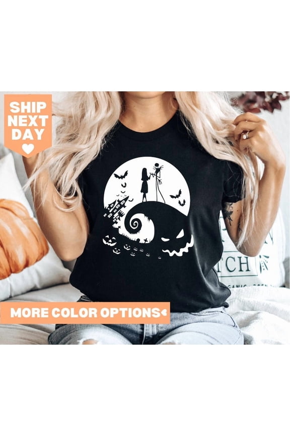 Nightmare Before Christmas Shirt Jack And Sally Tee Oogie Boogie Halloween Shirt Disney Halloween Shirt Jack Skellington Top